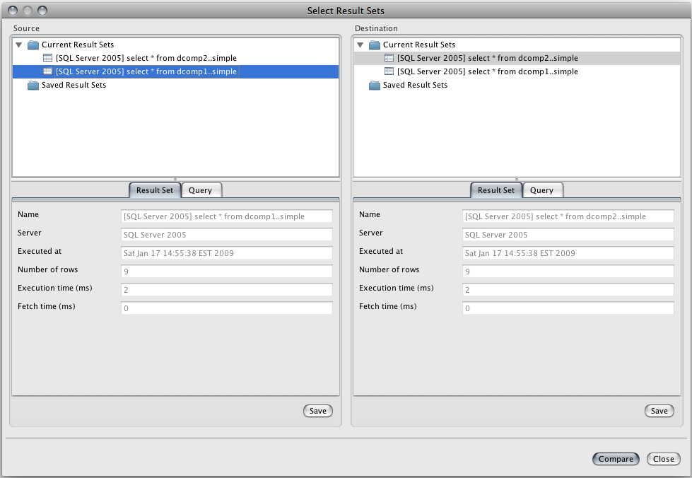 Select Result Sets